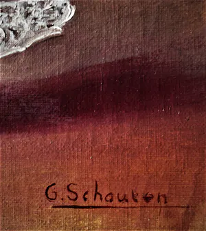 Niet of onleesbaar gesigneerd - Leuk omstreeks 1930 geschilderd olieverf "bloesemtakken en bonbons" " kopen? Bied vanaf 1!