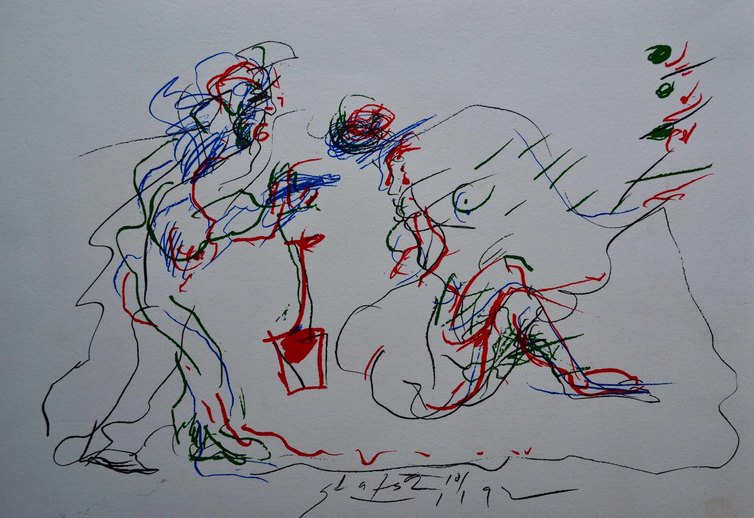 Ger Lataster - Litho - gesigneerd - 1992 kopen? Bied vanaf 10!