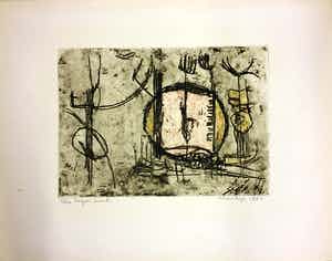 Jan Montyn - Ets eigendruk verkocht voor € 70!