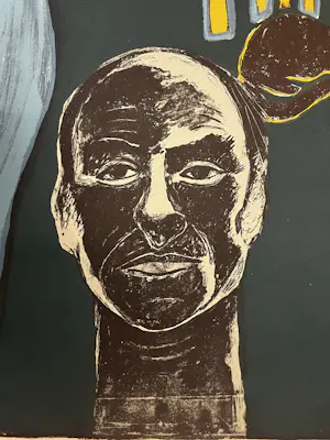 Corneille - zelfportret met Mexicaanse schedel 1976 kopen? Bied vanaf 400!