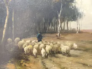 Adriaan Marinus Geijp - Schaapsherder met kudde kopen? Bied vanaf 75!