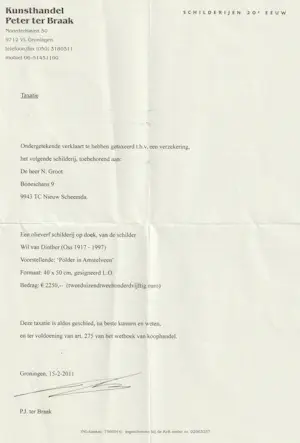 Wil van Dinther - Polder in Amstelveen kopen? Bied vanaf 300!