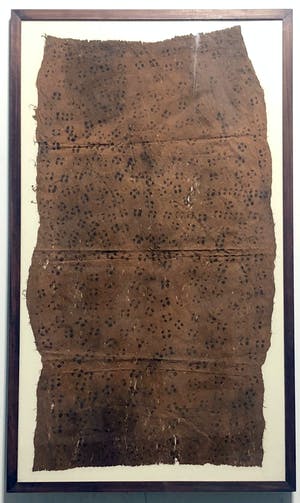Niet of onleesbaar gesigneerd - Afrikaans hand-printed op vezeldoek kopen? Bied vanaf 1!