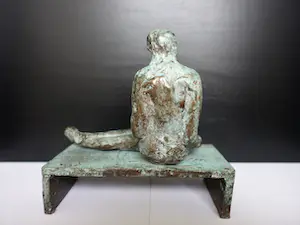 Sjer Jacobs - liggend naakt in BRONS kopen? Bied vanaf 325!