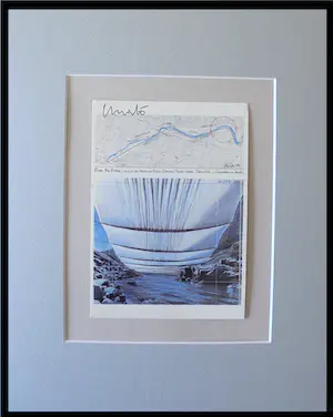 Christo - Project for the Arkansas River , Colorado 1993 - artcard - handgesigneerd kaufen? Bieten Sie von 75!