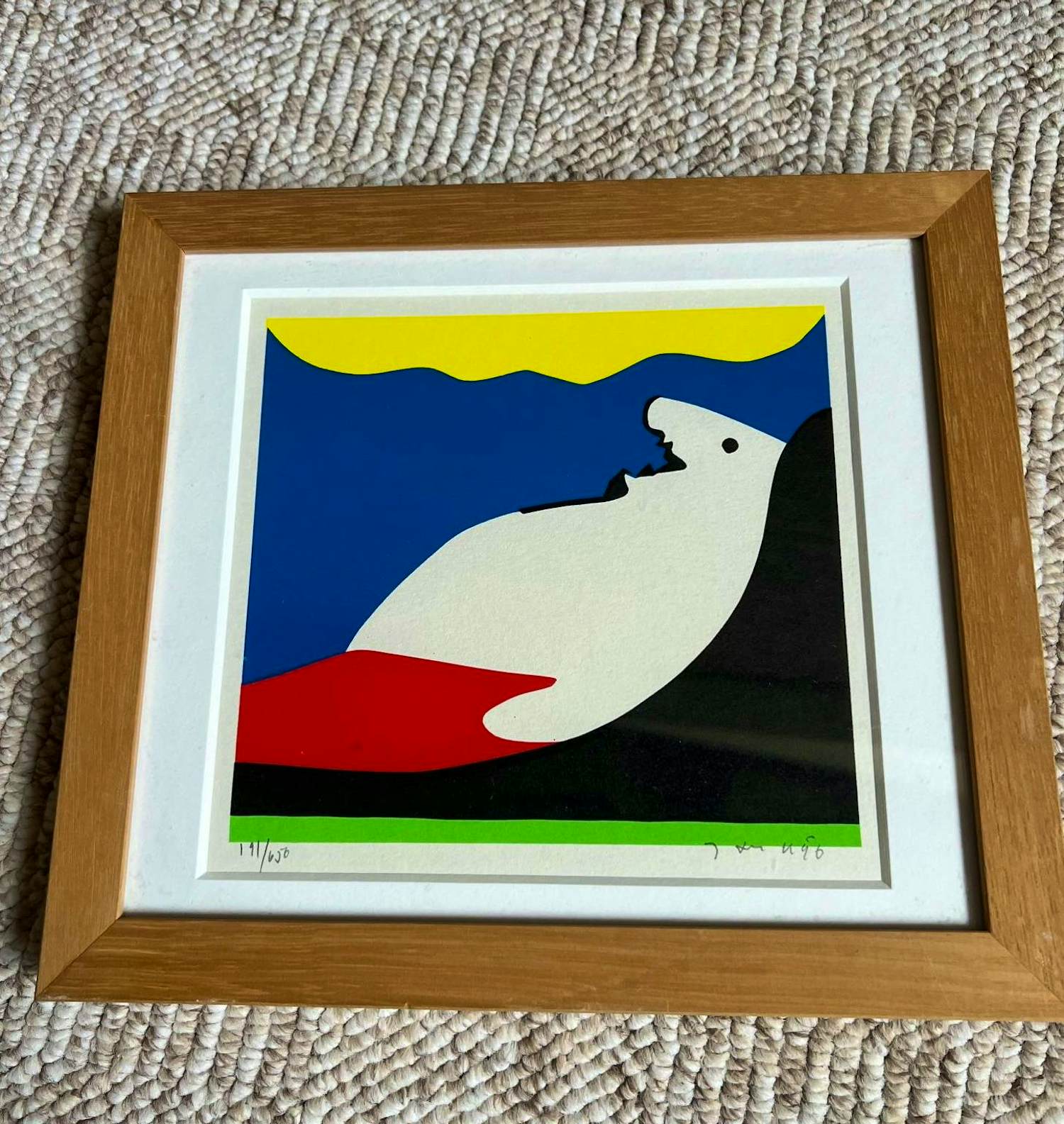 Jan Snoeck - Kleurrijke Abstracte Compositie – Handgesigneerd & Genummerd (191/650) kopen? Bied vanaf 60!