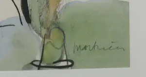 Anton Martineau - Krijt en aquarel, Zonder titel - Ingelijst kopen? Bied vanaf 200!