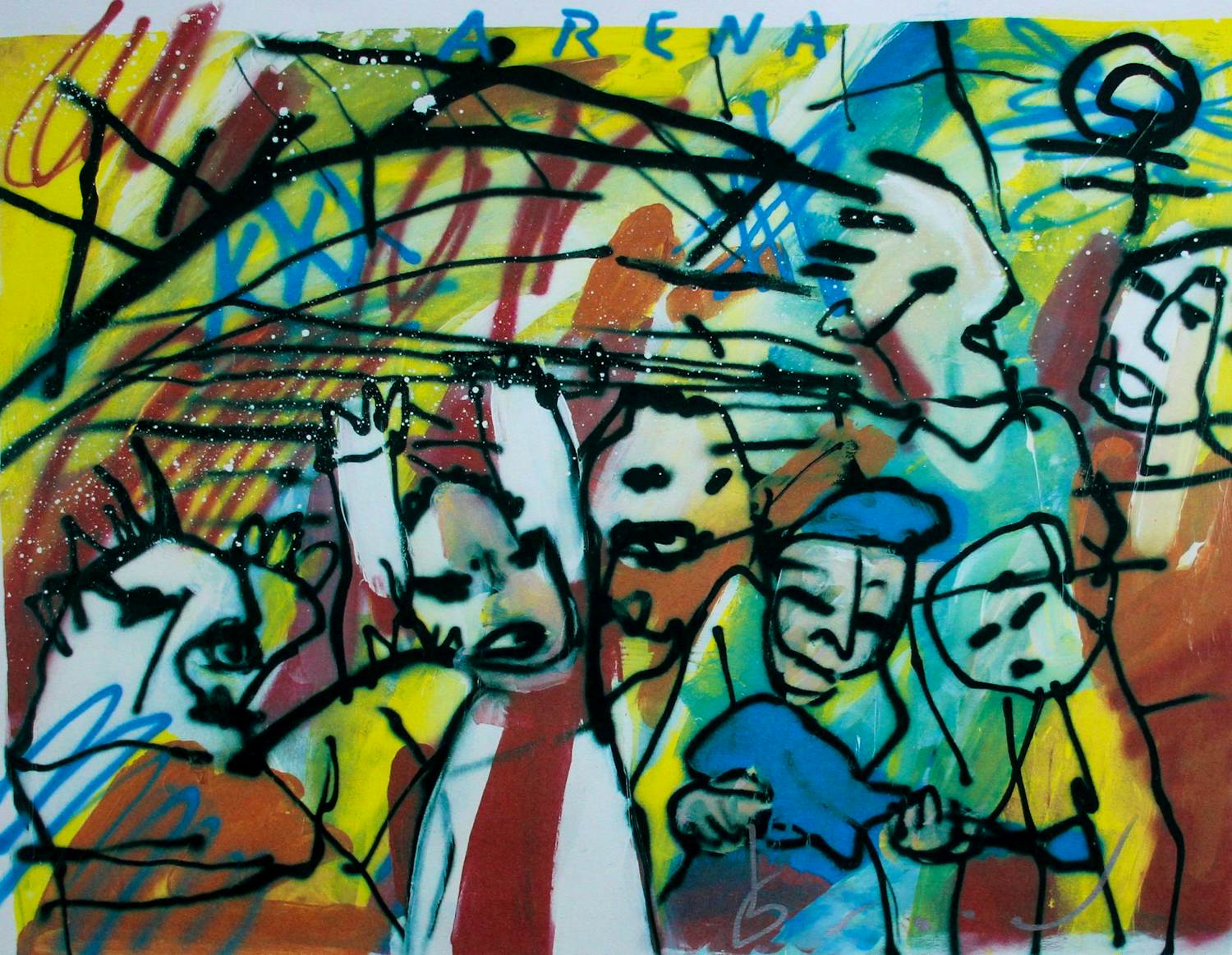 Herman Brood - zeefdruk: Arena kopen? Bied vanaf 295!