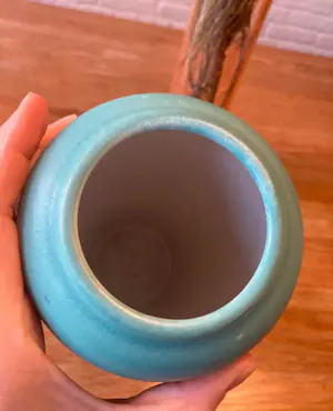 Scheurich Keramik - Turquoise West Germany vaas, Model 750 -20, 1970s kopen? Bied vanaf 25!