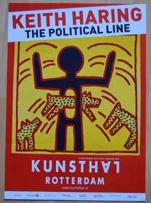 Keith Haring - Keith Haring. The political line. verkocht voor € 40!