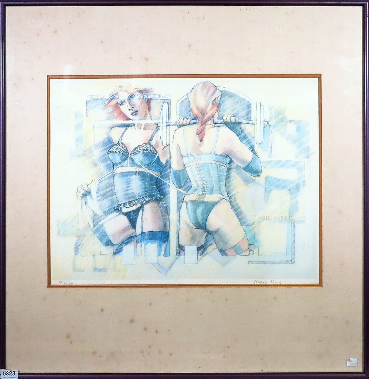 Marlies Vonk - Litho, Stella - Ingelijst kopen? Bied vanaf 1!