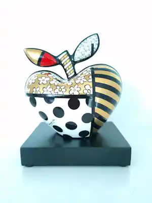 Romero Britto - Golden Big Apple verkauft für € 135!
