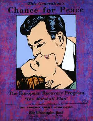 Jan Bollaert - Gemengde techniek op board, Peace couple verkocht voor € 60!