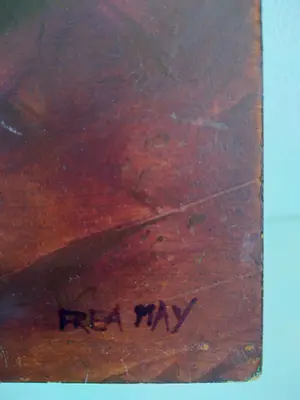 Frea May - blote dame, gepassioneerde kleuren in olieverf kopen? Bied vanaf 1!