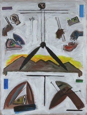 Yvan Theys - Gouache, Zonder titel - Ingelijst kopen? Bied vanaf 500!