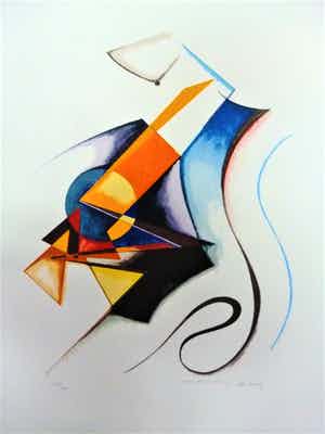 Heinrich Neuy - Gewitter- plötzlicher Schlag verkocht voor € 290!