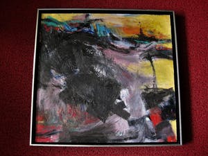 Antony de Baat - Architect en Schilder - Krachtig expressionistisch Abstract olieverf - gesigneer kopen? Bied vanaf 10!