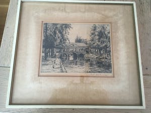 Piet Rackwitsz - Ets Vishal / Vismarkt Leiden van Piet Rackwitsz kopen? Bied vanaf 10!