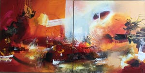 Niet of onleesbaar gesigneerd - ZT - 2 losse delen vormen samen één geheel kopen? Bied vanaf 1!