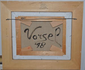 Olav Vorsel - Abstract olieverfschilderij 1998 kopen? Bied vanaf 10!