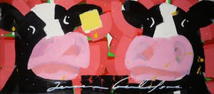 Jeroen Gerlofsma - Acryl op doek, Thea en Ree (Groot) kopen? Bied vanaf 40!