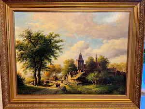 Henry P. Verkoeijen - Nederlands tafereel kopen? Bied vanaf 400!