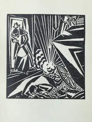 Frans Masereel - Gendarme /Explosion. Original-Holzschnitt 1920 kopen? Bied vanaf 40!
