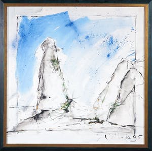 Jac Volbeda - Acryl op doek, Zonder titel - Ingelijst kopen? Bied vanaf 1!