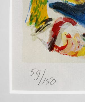 Theo Wolvecamp - Hoofden, zeefdruk (mooi ingelijst, groot!) kopen? Bied vanaf 750!