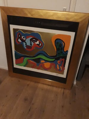 Karel Appel - Flying hat meets sleeping dog kopen? Bied vanaf 1250!