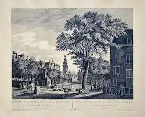 Pieter Fouquet - Gezicht van de Reguliers of Munts - Tooren van de Cingel te zien vendu pour 40€ !