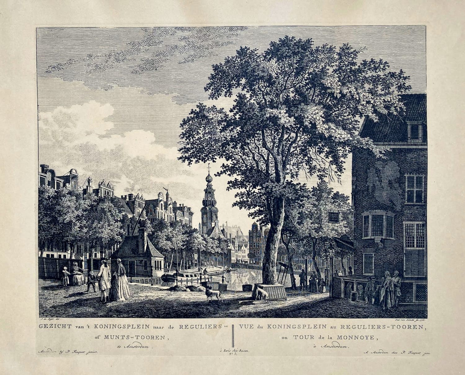 Pieter Fouquet - Gezicht van de Reguliers of Munts - Tooren van de Cingel te zien kopen? Bied vanaf 40!