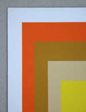 Josef Albers - Homage to the Square - Yes Sir - Zeefdruk in 4 kleuren - 1971 kopen? Bied vanaf 120!