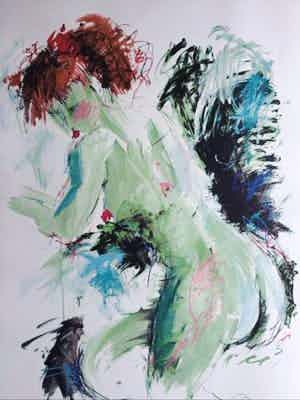 Annemarie de Groot - Subtiel naakt | Grote kleuren zeefdruk verkocht voor € 45!