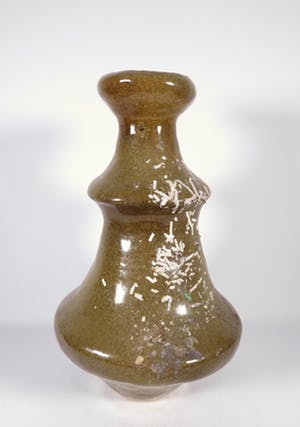 Peter von Hartsvelt Müller - Aardewerk, Groenbruine vaas (Groot) kopen? Bied vanaf 1!