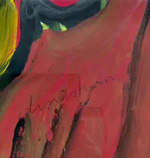 Bengt Lindstrom - Figuren, gemengde techniek (netjes ingelijst, groot) kopen? Bied vanaf 1250!