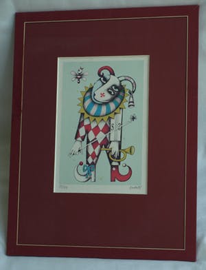 Jakub Krejci - Litho , Nar met trompet – 1986 kopen? Bied vanaf 20!