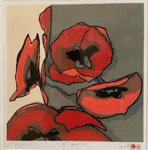 Fon Klement - Les Coquelicots - boardsnede 1992 - HC eigen druk kopen? Bied vanaf 150!