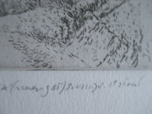 Gerard Bellaart - Ets Oude man in landschap kopen? Bied vanaf 15!