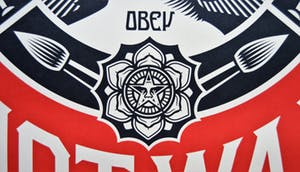 Shepard Fairey - MAKE ART NOT WAR - gesigneerd kopen? Bied vanaf 75!