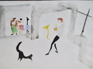 Lubou Kostenko - Aquarel kopen? Bied vanaf 35!