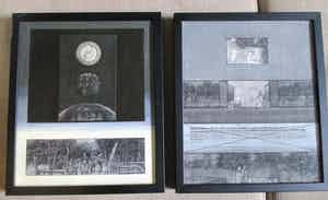 Aad van Houwelingen - Twee ingelijste schilderijen verkocht voor € 40!