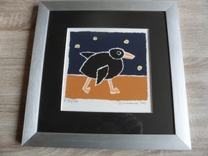 Hans Innemee - Zeefdruk. Titel, "Duck". kopen? Bied vanaf 50!