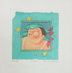 Ada Breedveld - Lot van twaalf zeefdrukken, volledige Sterrenbeelden - serie kopen? Bied vanaf 200!