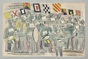 AcheterRaoul Dufy - La Fanfare (The band) 1949 grosse Original-Farblithographie School Prints? Enchérissez de 780!