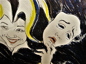 Simone Lipschitz - Prachtig A(rtist) P(roof) handgekleurde Ets "Always look on the bright side" kopen? Bied vanaf 20!