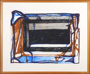 Theo Kuijpers - Zeefdruk, Zonder titel - Ingelijst verkocht voor € 50!