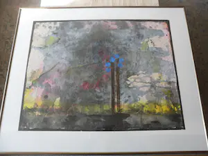 AcheterHans Boomsma - Acryl en Oost-Indisch inkt op papier. Abstract werk.? Enchérissez de 35!
