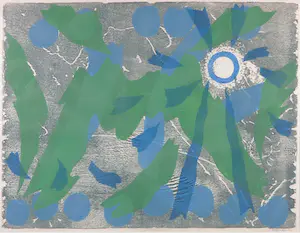 Jef Diederen - Houtsnede, Zonder titel - Ingelijst kopen? Bied vanaf 70!