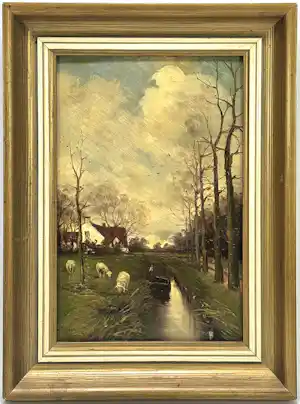 Charles Paul Gruppe - Hollands Landschap verkauft für € 130!